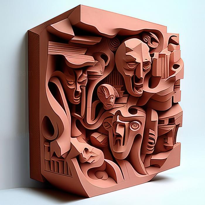 3D модель Філіп Гастон, американський художник (STL)